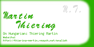 martin thiering business card